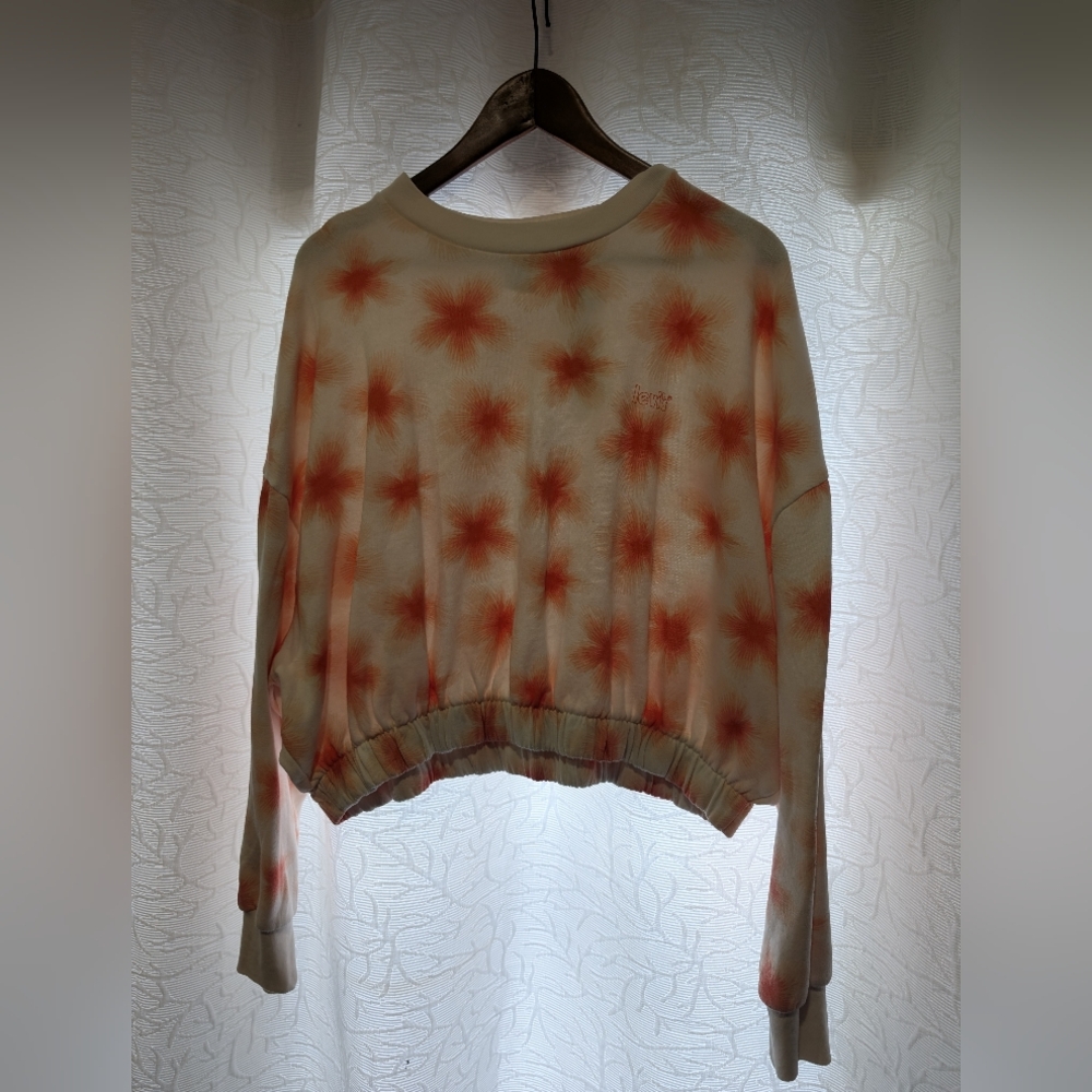 Levi's Cream and Orange Floral Top